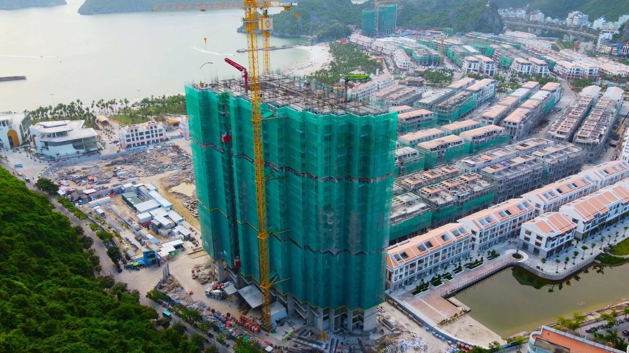 Cập nhật tiến độ xây dựng tháng 6.2026 3 tiến độ xây dựng xanh island cát bà tháng 6.2026